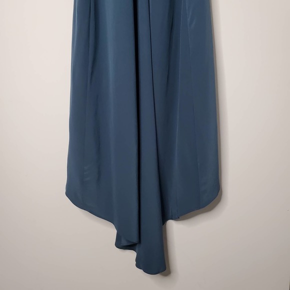 ACROBAT Nori Navy Blue Sleeveless High-Low Long Dress Sz Small S - Picture 7 of 8